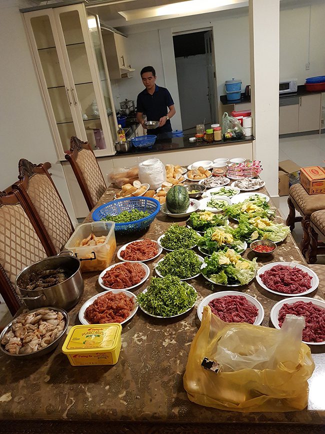 Hình ảnh gia đình anh Cường tại biệt thự biển Ali 3B 1